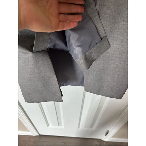 Evan picone women’s gray skirt suit jacket size 8 skirt size 6 - Picture 4 of 11